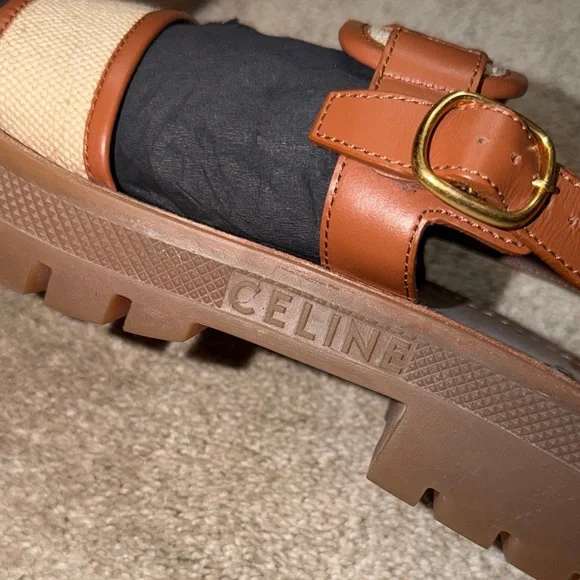 Celine Clea Triomphe Raffia • - Picture 4 of 5